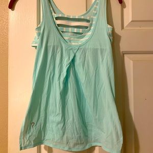 Ivivva by LuluLemon mint green sports bra tank top Girls 12